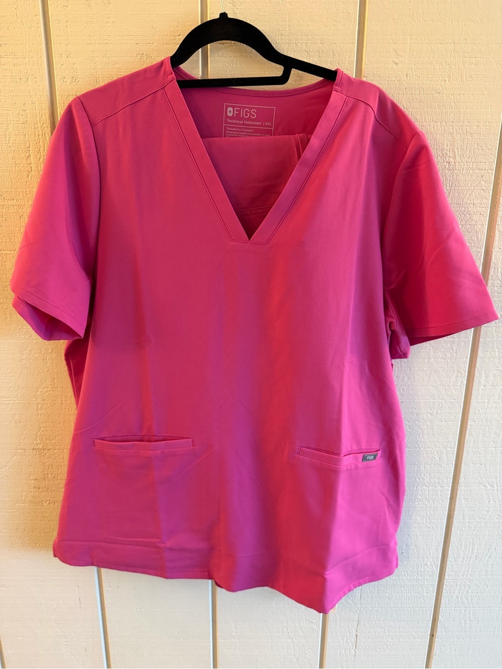 NWT FIGS Pink Scrub Set 2XL Tall Casma Top Kade Cargo Pants